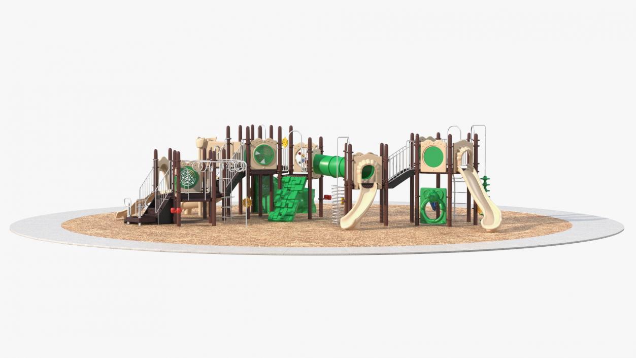 3D model Commercial Kids Playground Set