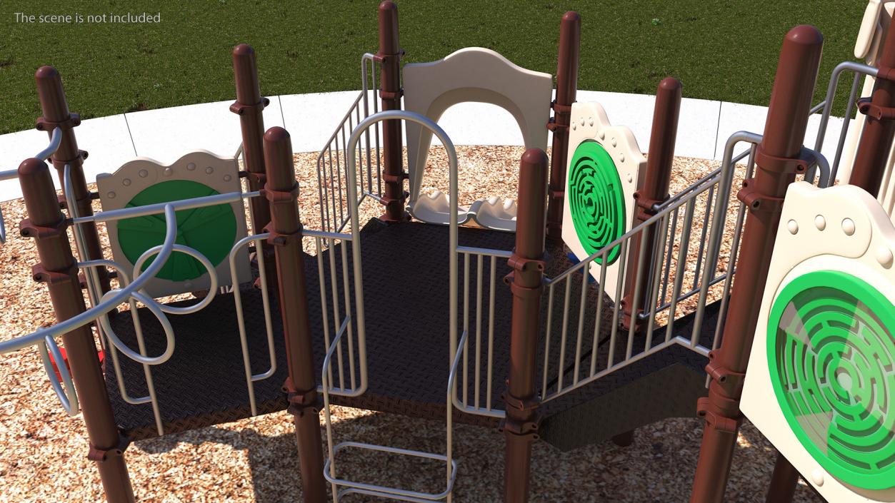 3D model Commercial Kids Playground Set