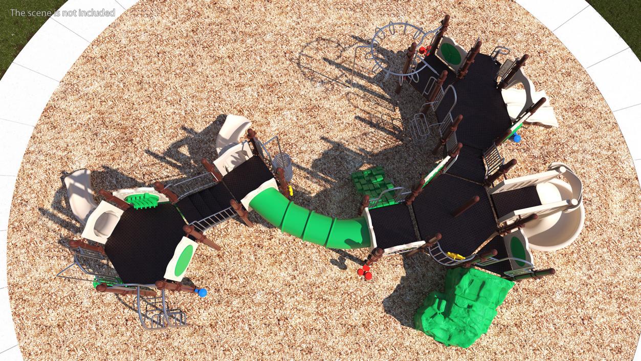 3D model Commercial Kids Playground Set