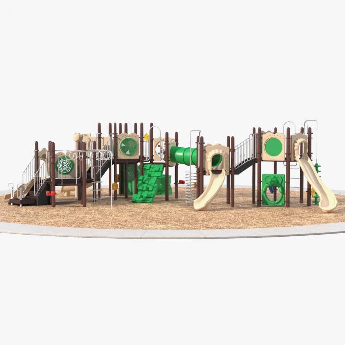 3D model Commercial Kids Playground Set