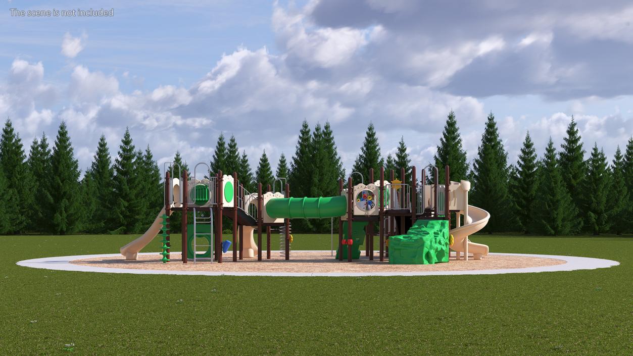 3D model Commercial Kids Playground Set