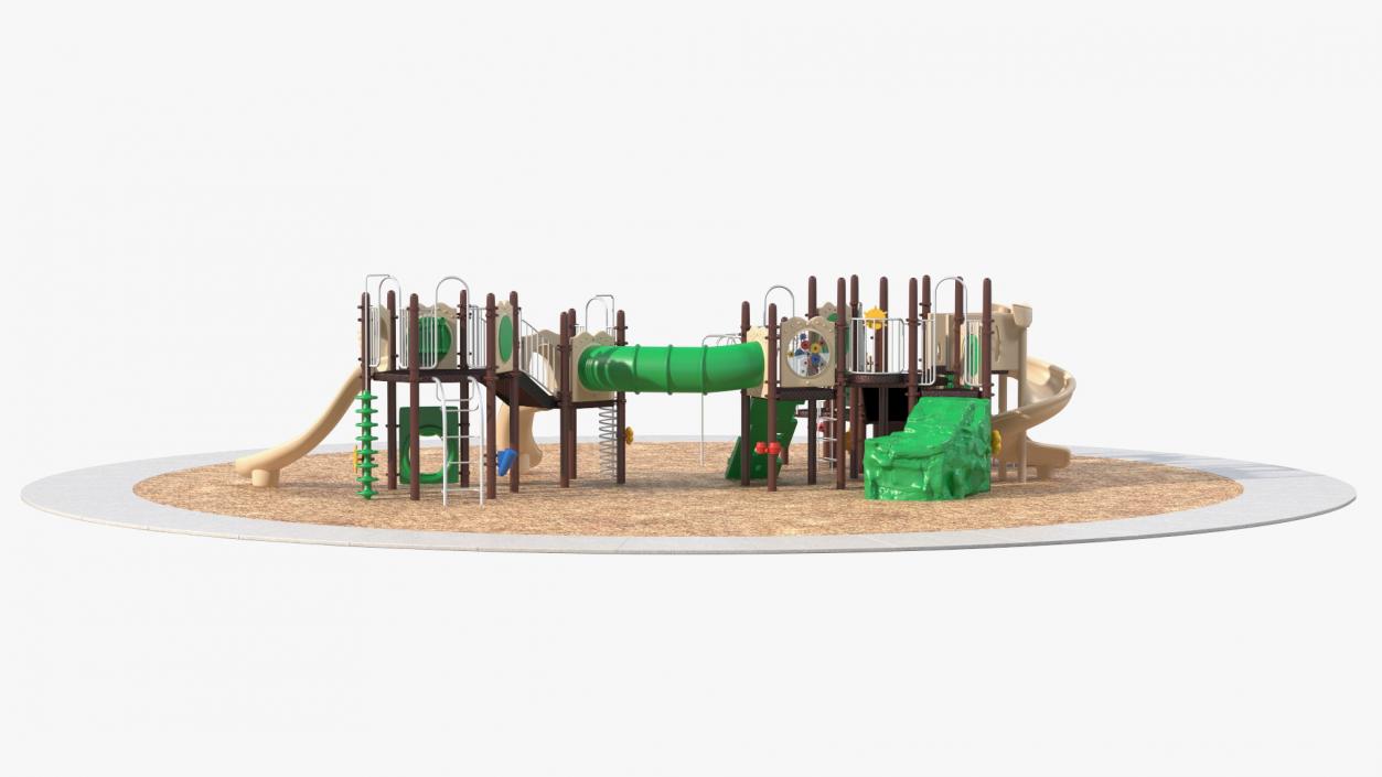 3D model Commercial Kids Playground Set