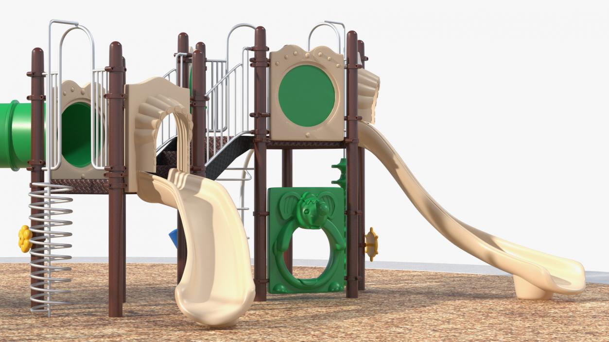 3D model Commercial Kids Playground Set