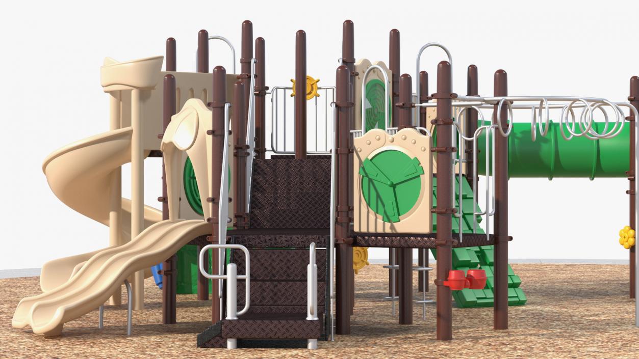 3D model Commercial Kids Playground Set