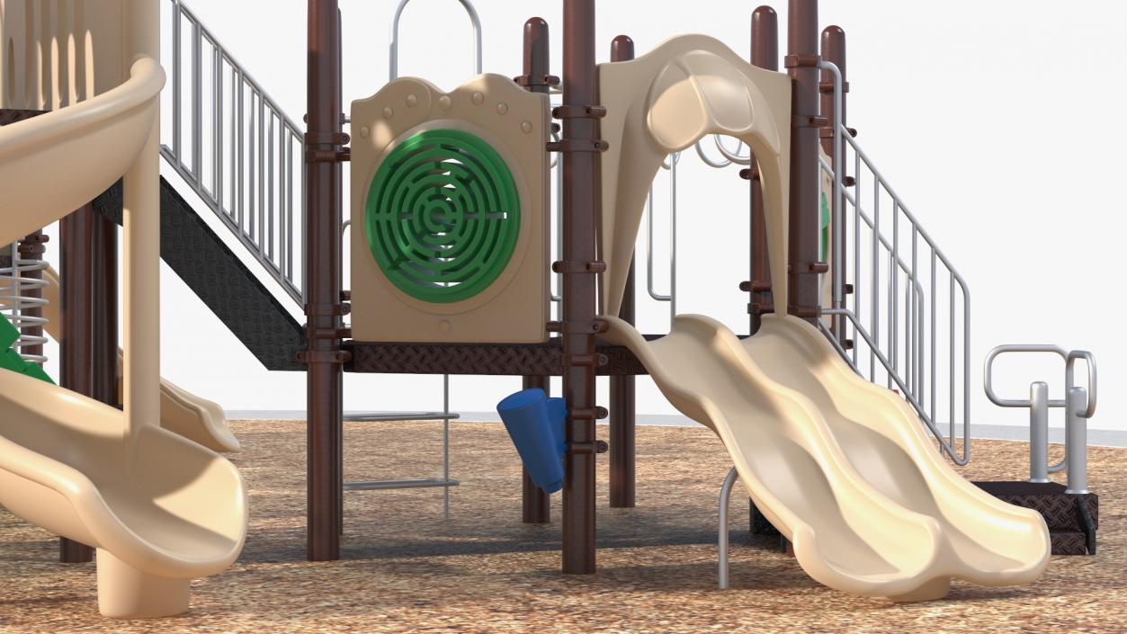 3D model Commercial Kids Playground Set