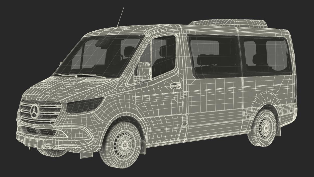 3D model Mercedes Sprinter Tourer 319 Rigged