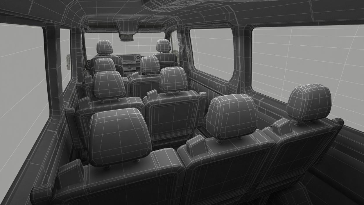 3D model Mercedes Sprinter Tourer 319 Rigged