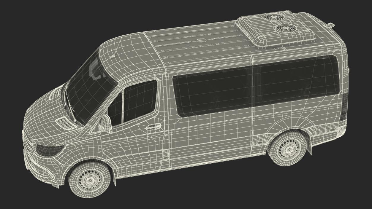 3D model Mercedes Sprinter Tourer 319 Rigged