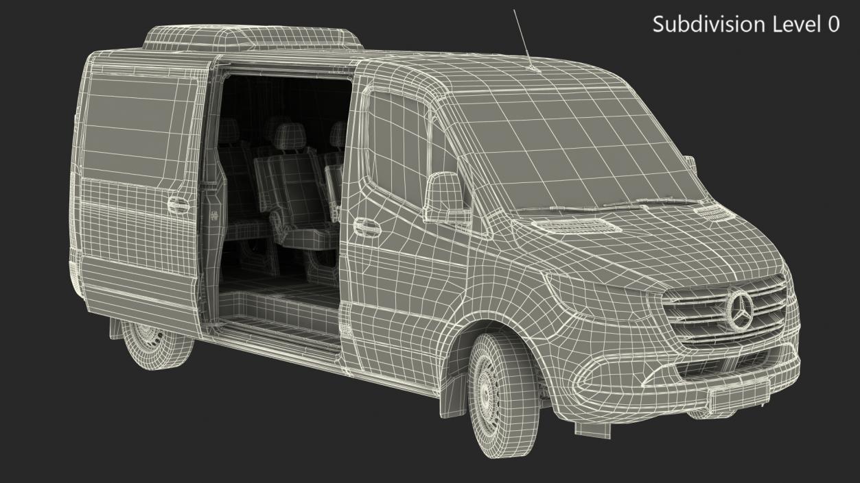 3D model Mercedes Sprinter Tourer 319 Rigged