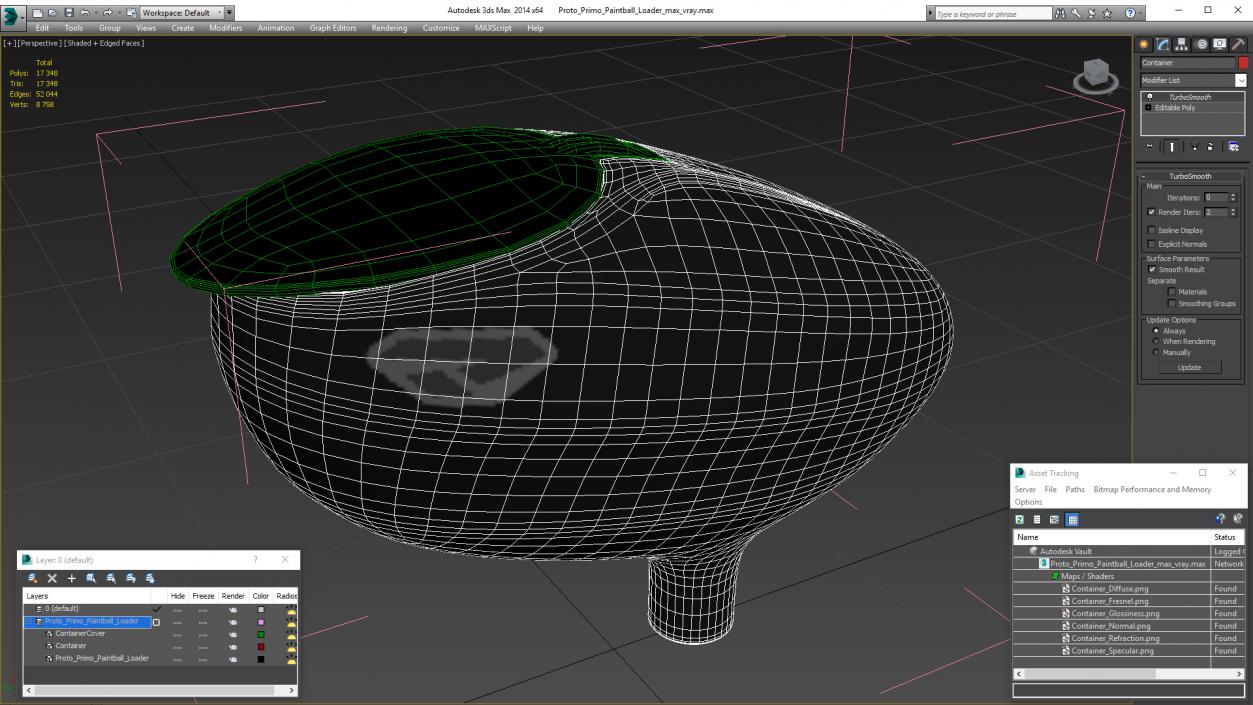 3D Proto Primo Paintball Loader model