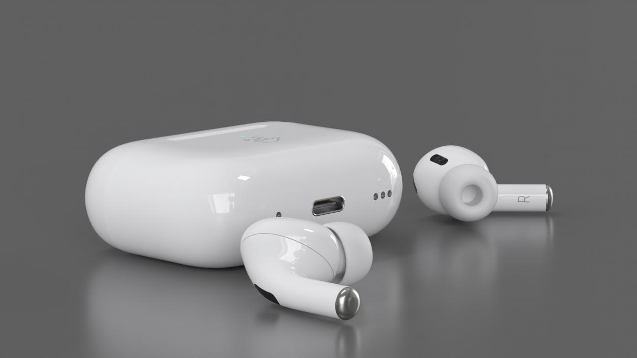 3D model Apple AirPods Pro 2 USB-C Open