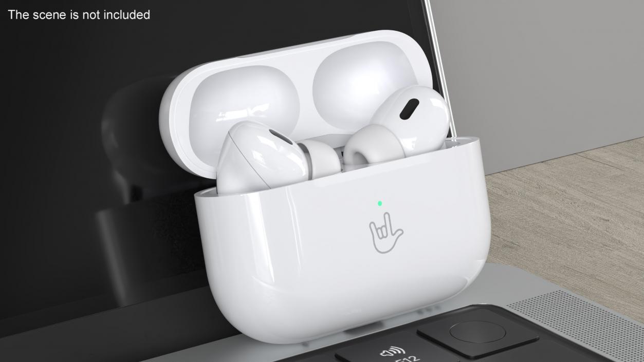 3D model Apple AirPods Pro 2 USB-C Open