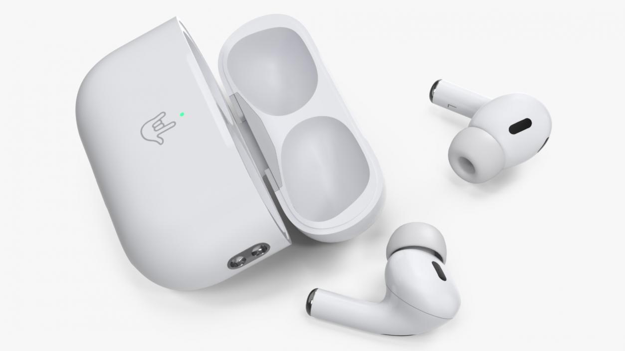 3D model Apple AirPods Pro 2 USB-C Open