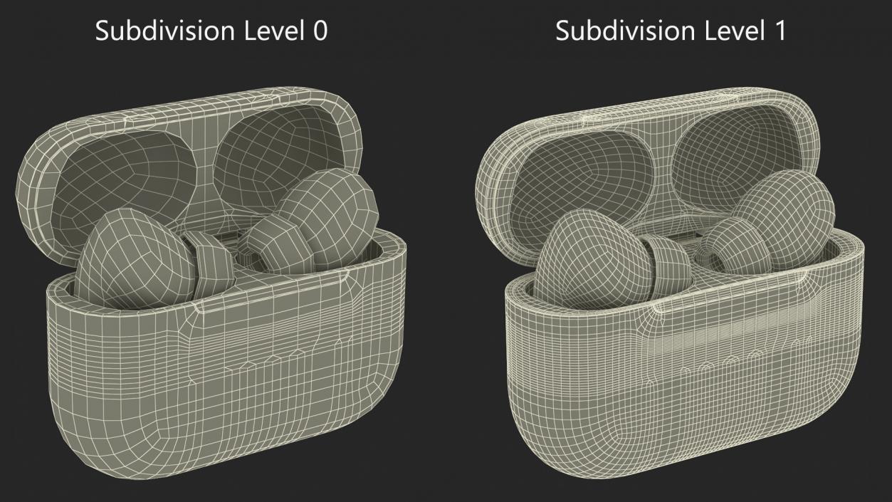 3D model Apple AirPods Pro 2 USB-C Open