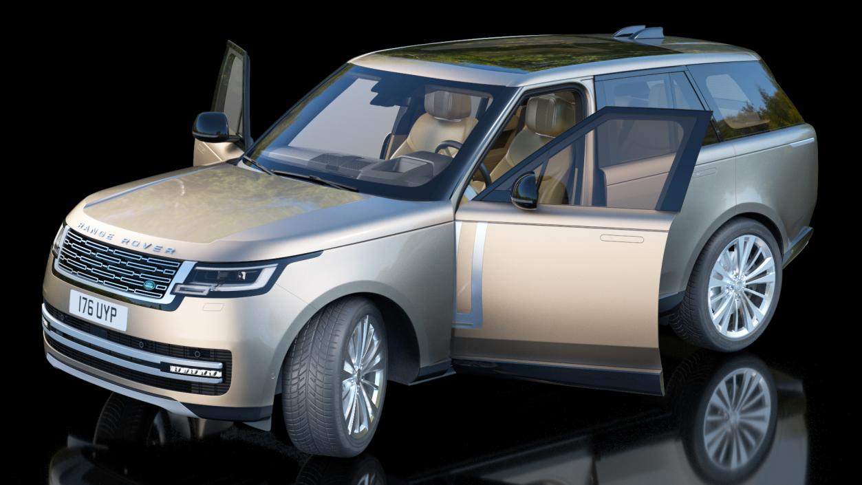 3D model Rigged Range Rover Landrovers Collection