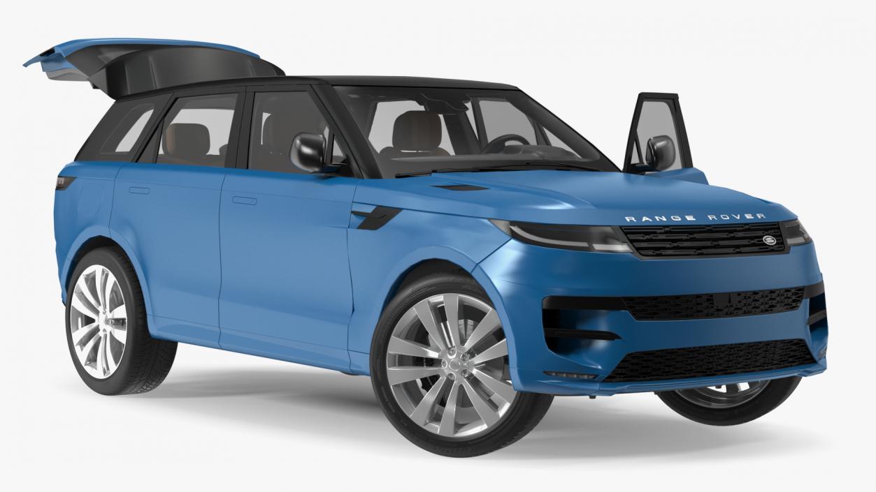 3D model Rigged Range Rover Landrovers Collection