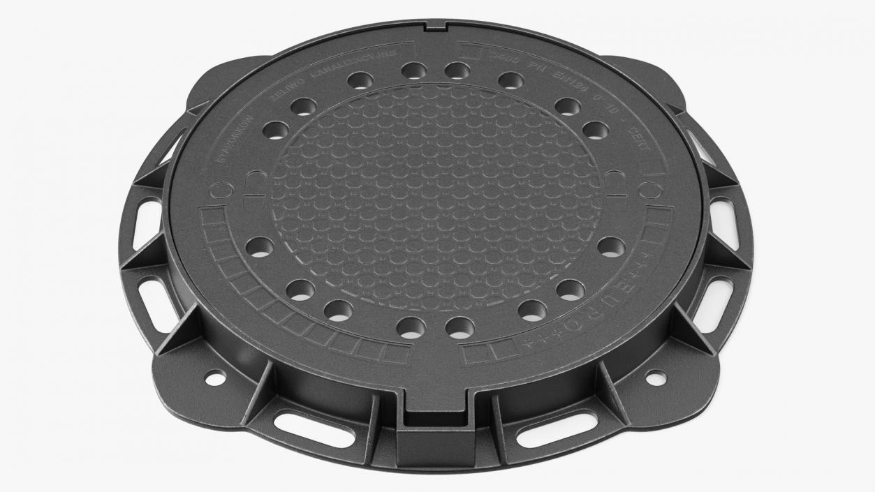 3D model Steel Sewer Cover Lid New