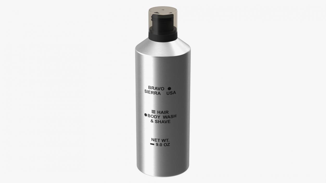 3D Bravo Sierra Hair and Body Cosmetics Bottle model