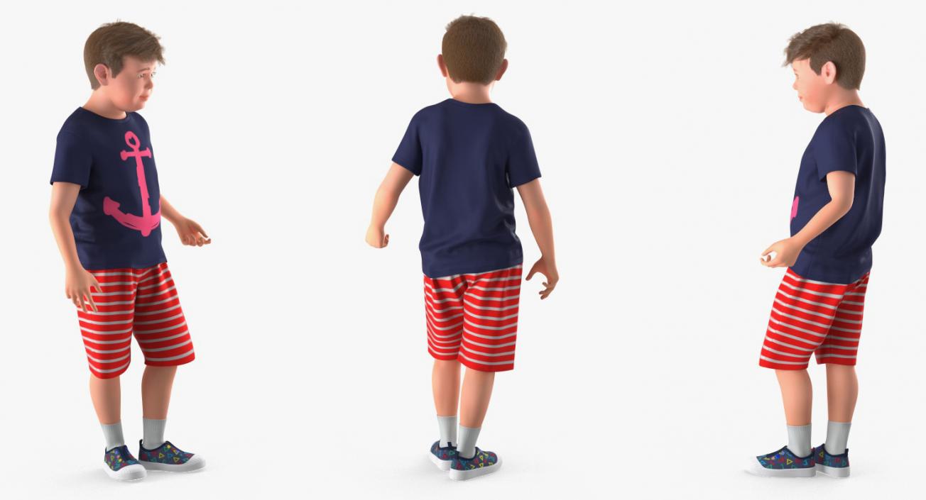 3D Teenage Boys Collection model