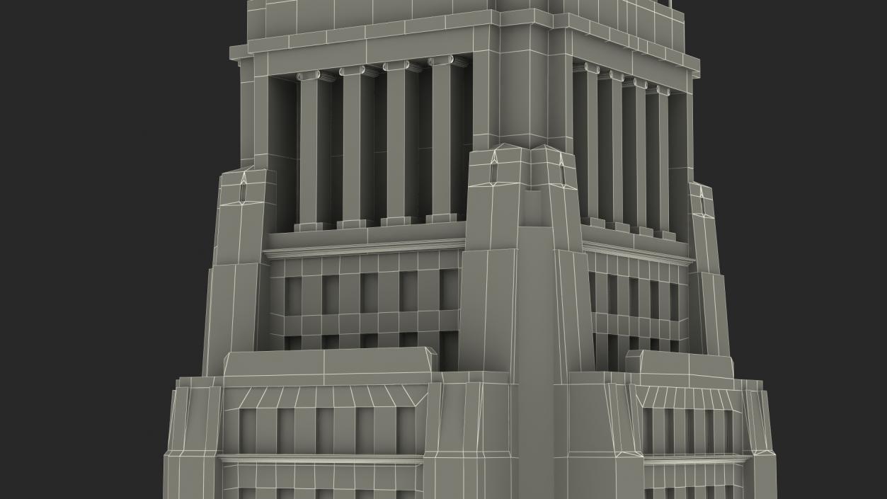 3D model Tower Hall