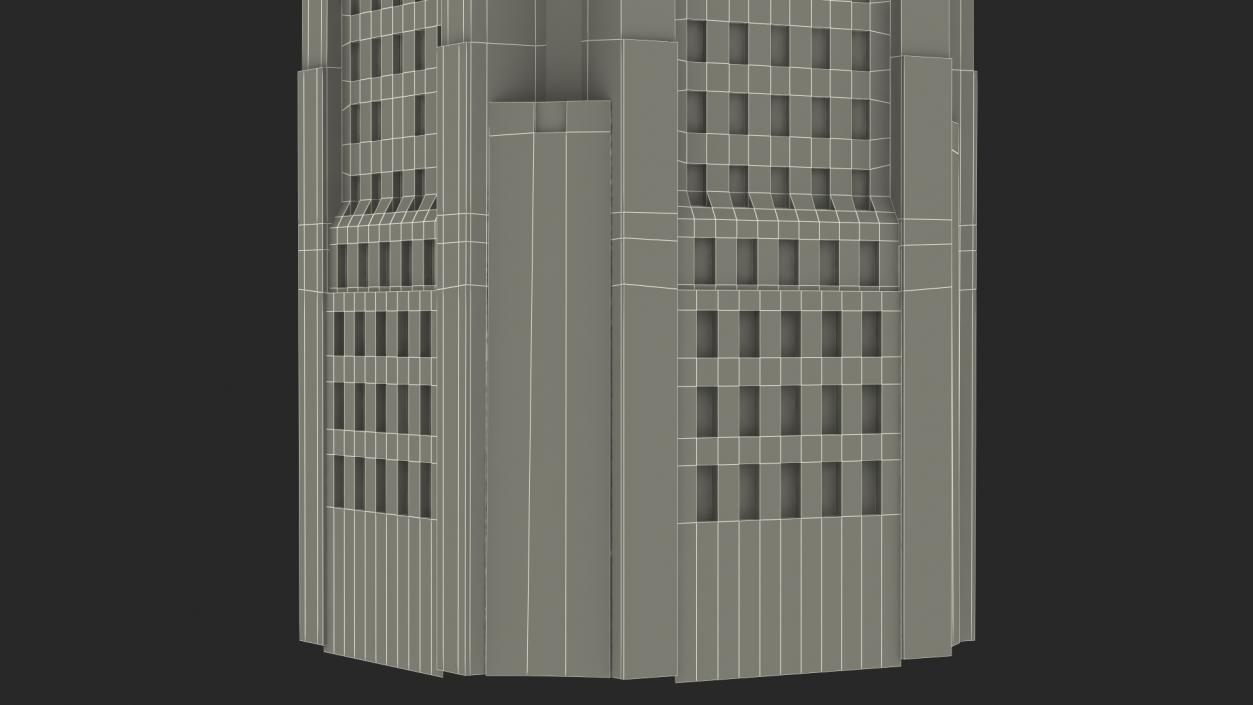 3D model Tower Hall