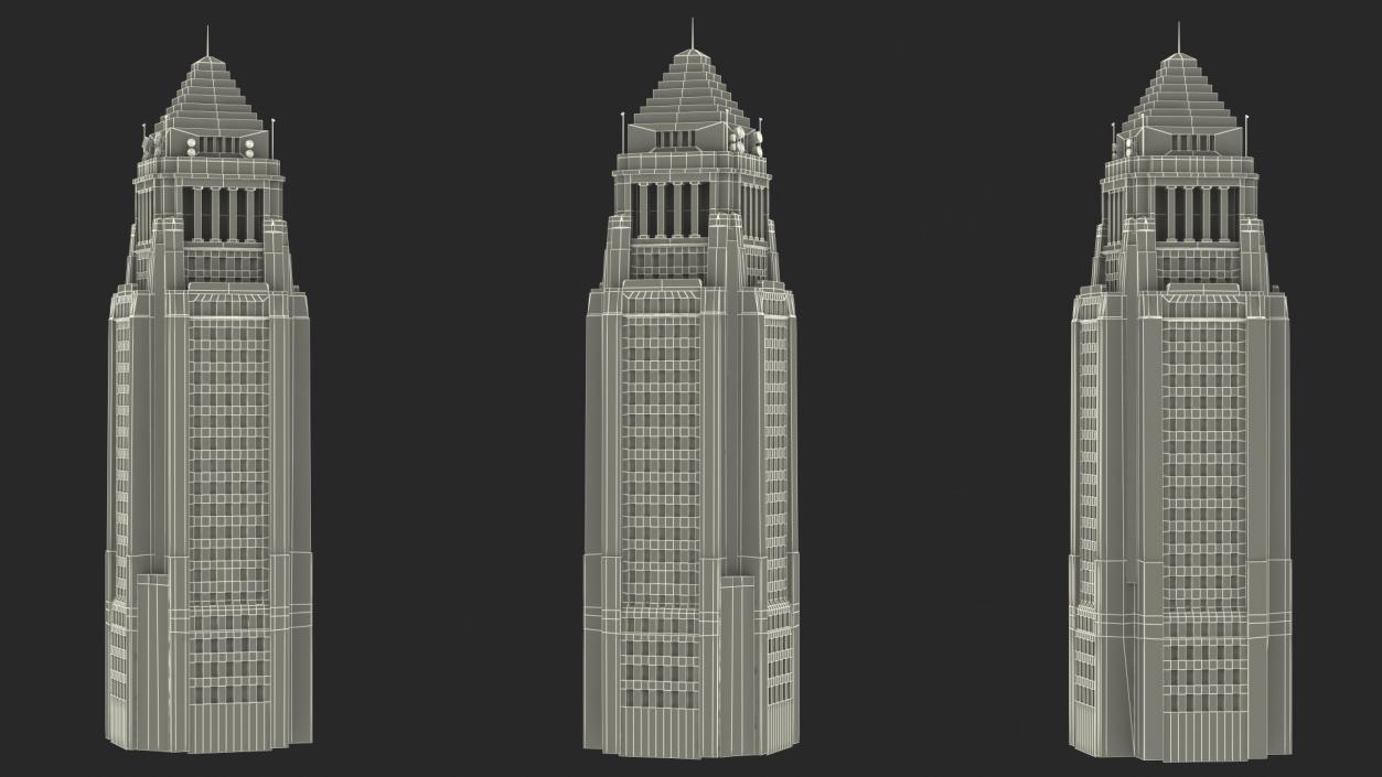 3D model Tower Hall