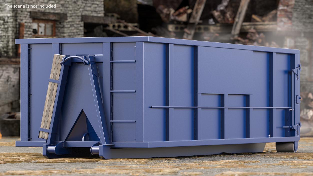 3D model Roll Off Dumpster Container 30 Yard