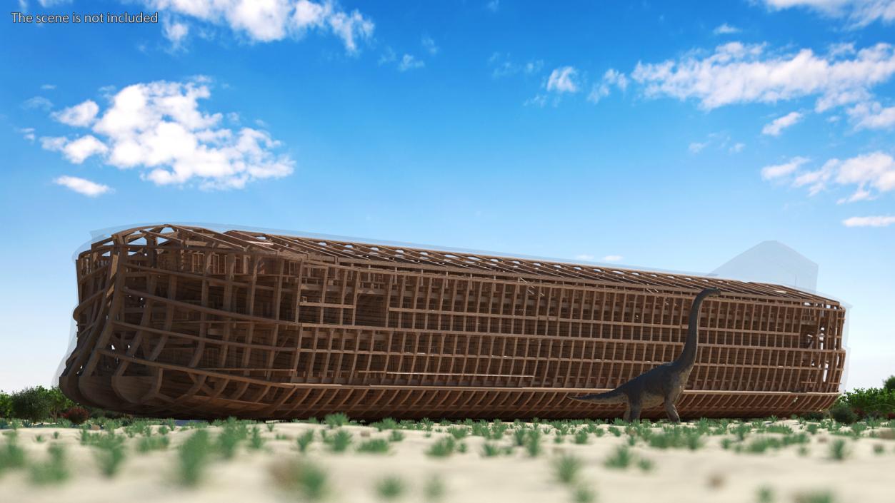 3D Noah Ark with transparency