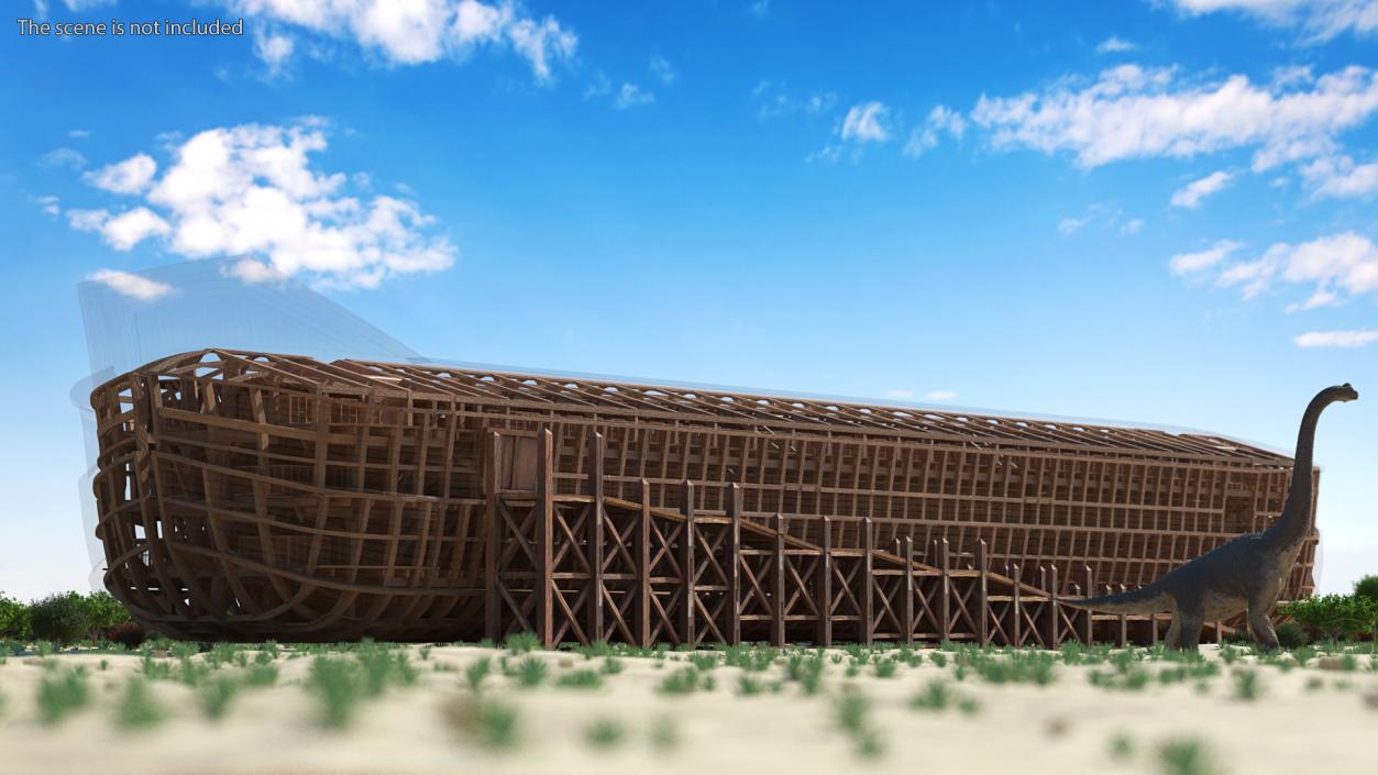 3D Noah Ark with transparency