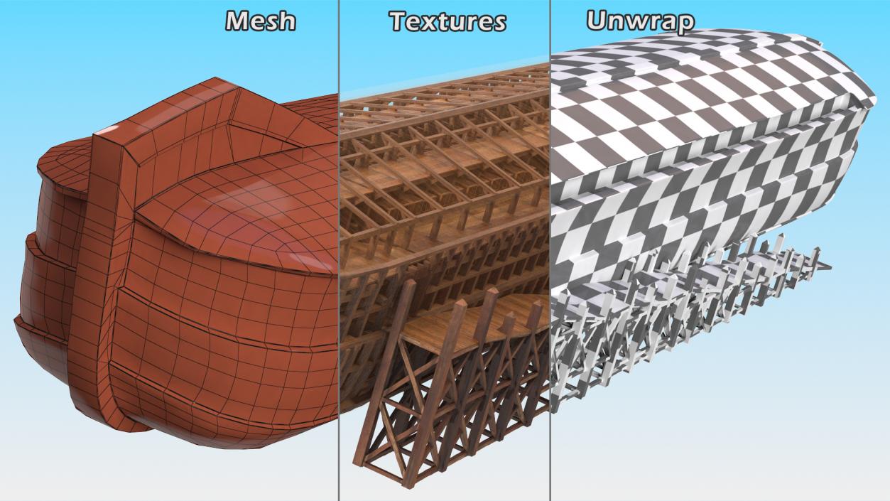 3D Noah Ark with transparency