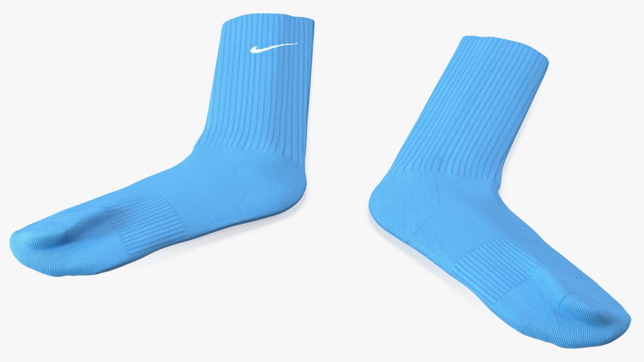 3D model Long Socks Nike Blue Idle