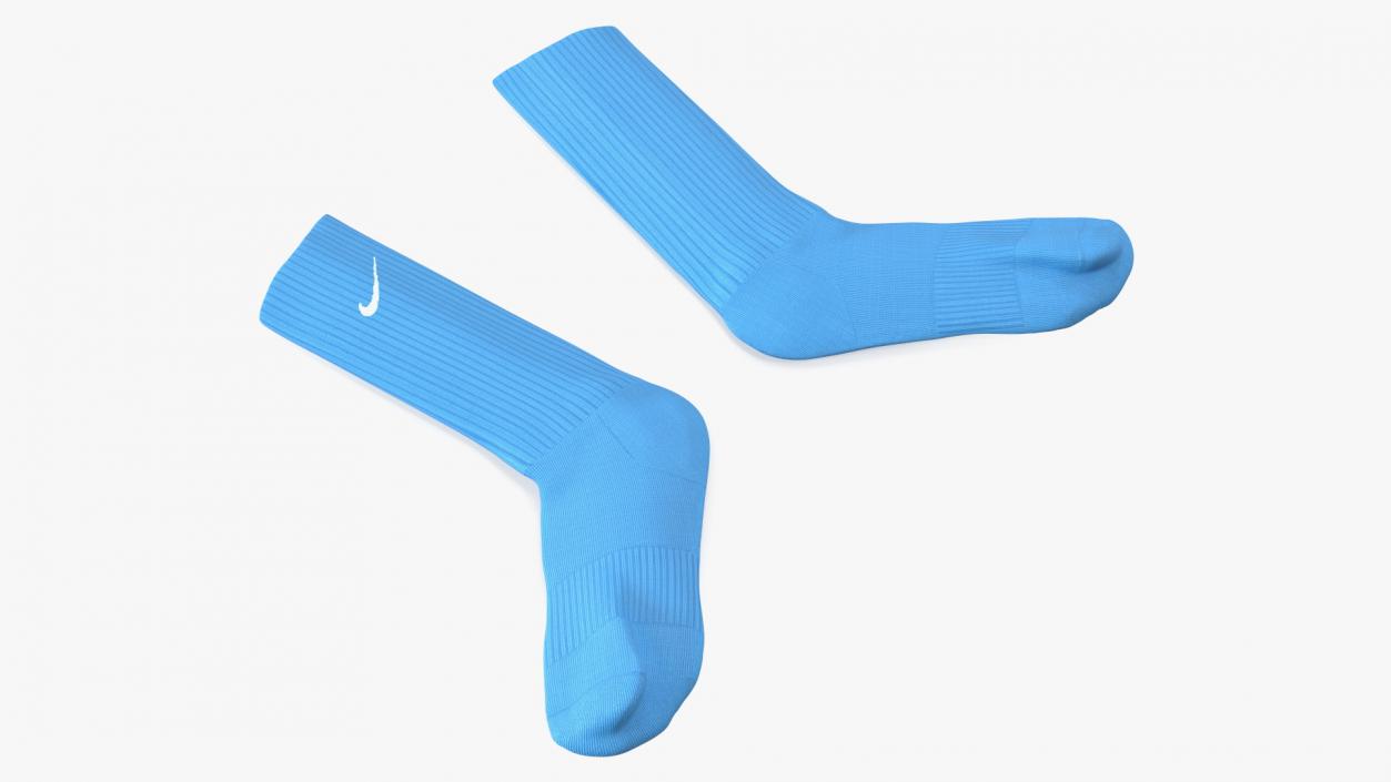 3D model Long Socks Nike Blue Idle