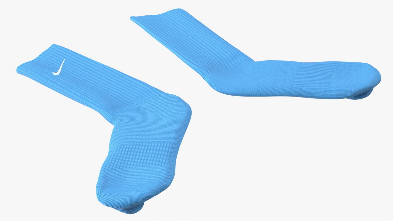 3D model Long Socks Nike Blue Idle