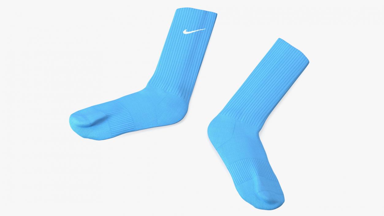 3D model Long Socks Nike Blue Idle