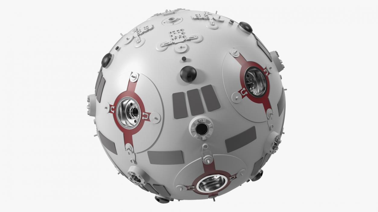 3D model Floating Jedi Training Remote Droid