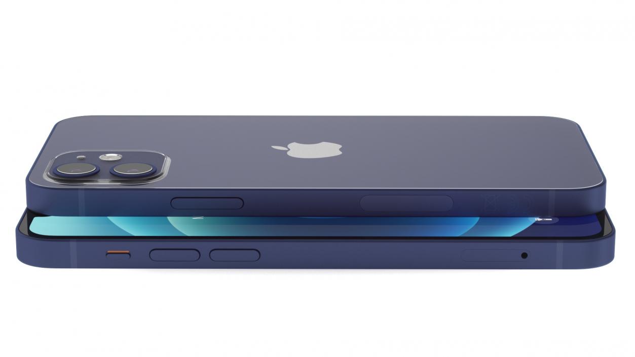 3D model Apple iPhone 12 Blue