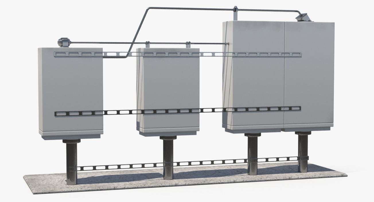 3D Electric Control Boxes Collection model