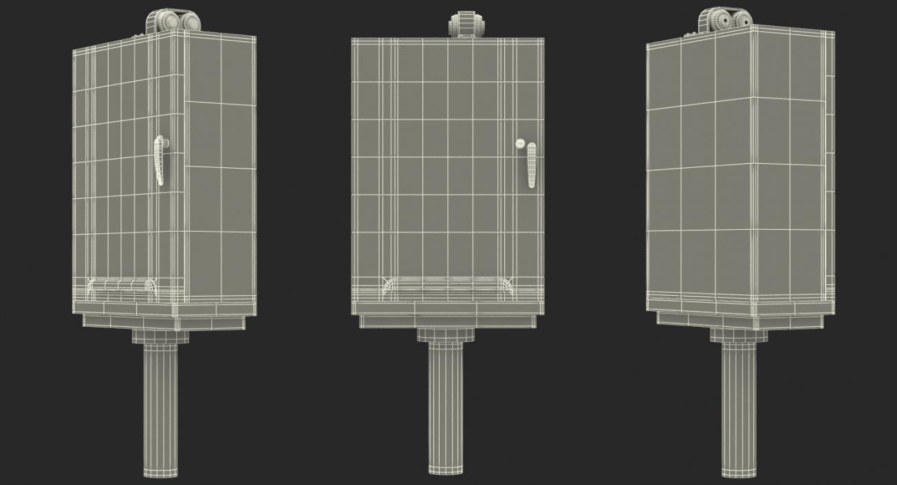 3D Electric Control Boxes Collection model