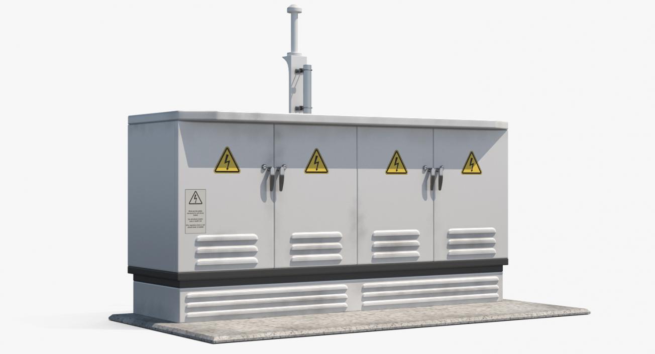 3D Electric Control Boxes Collection model