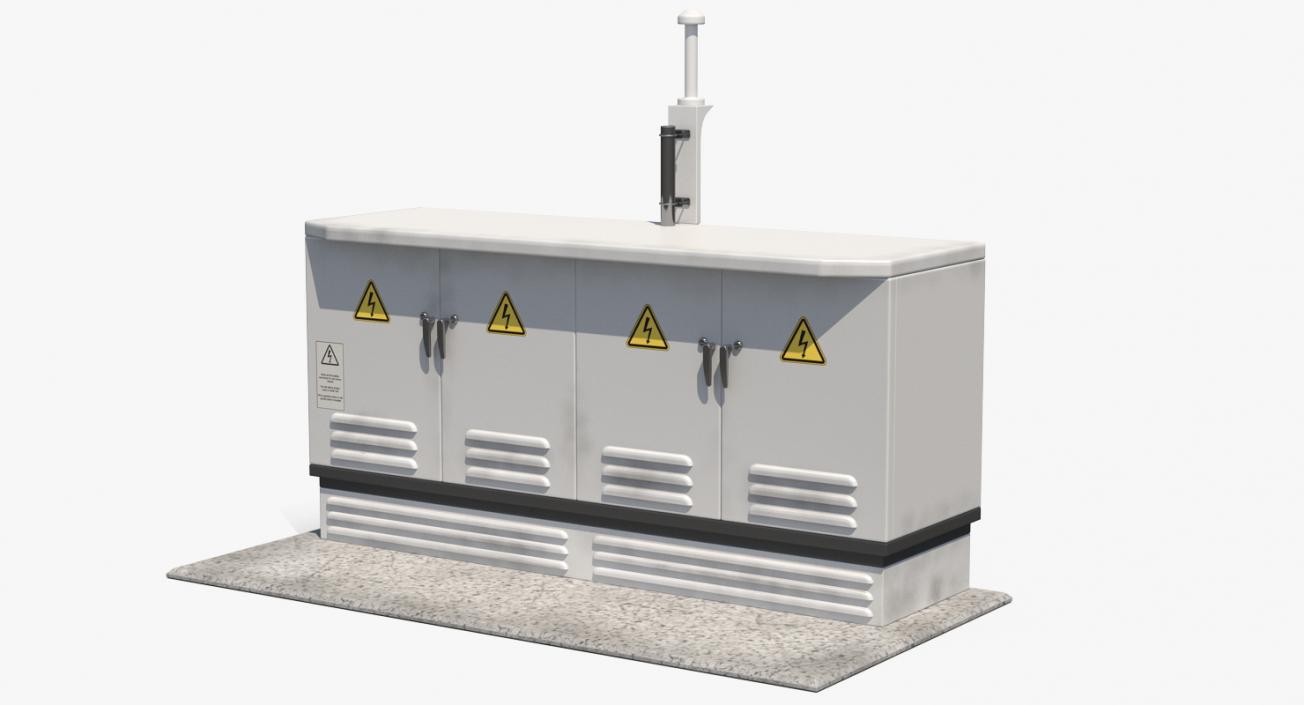 3D Electric Control Boxes Collection model