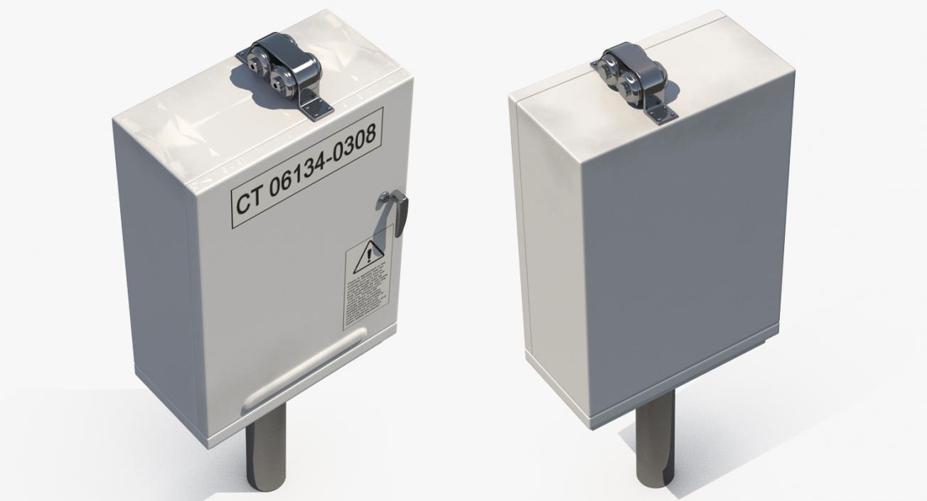 3D Electric Control Boxes Collection model