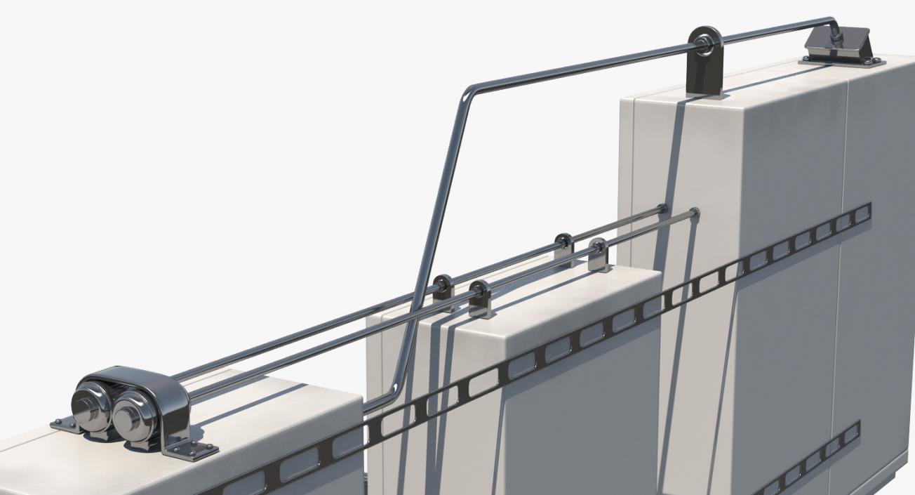 3D Electric Control Boxes Collection model