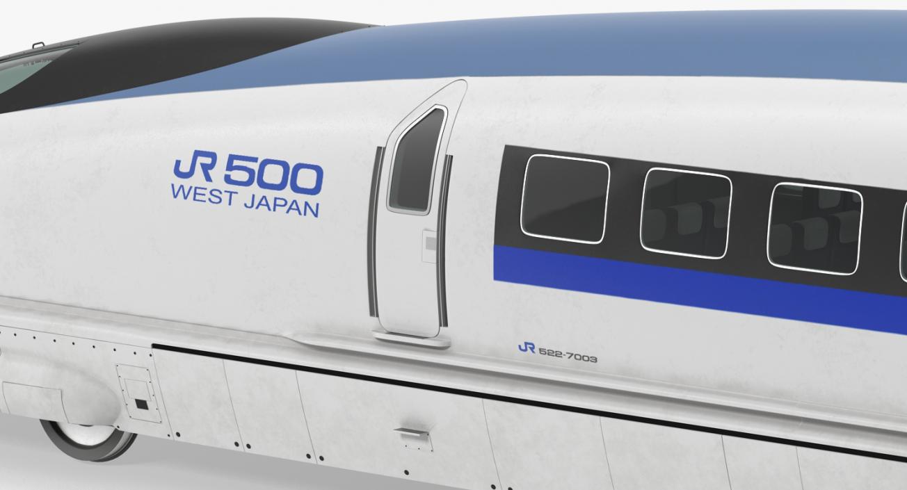 3D model Shinkansen 500 Locomotive