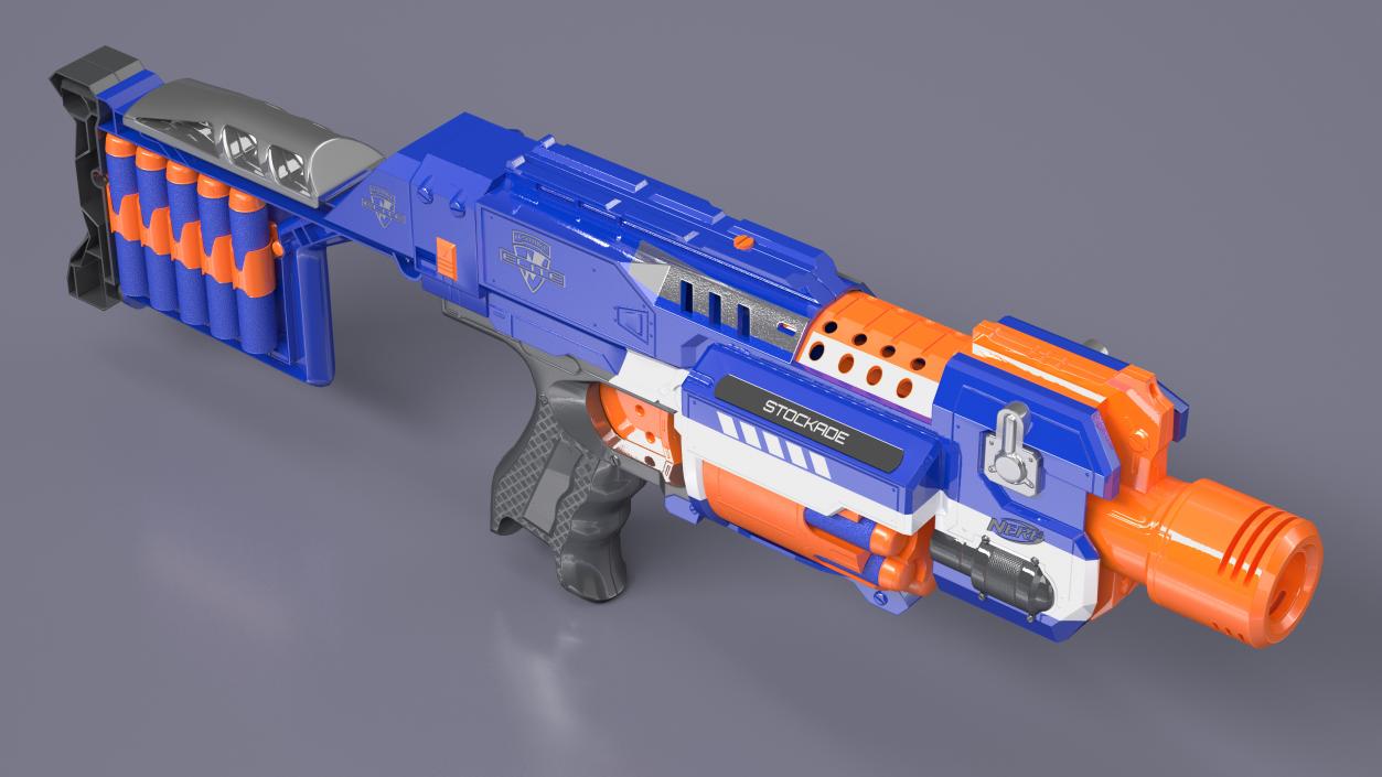 Nerf N-Strike Stockade 3D