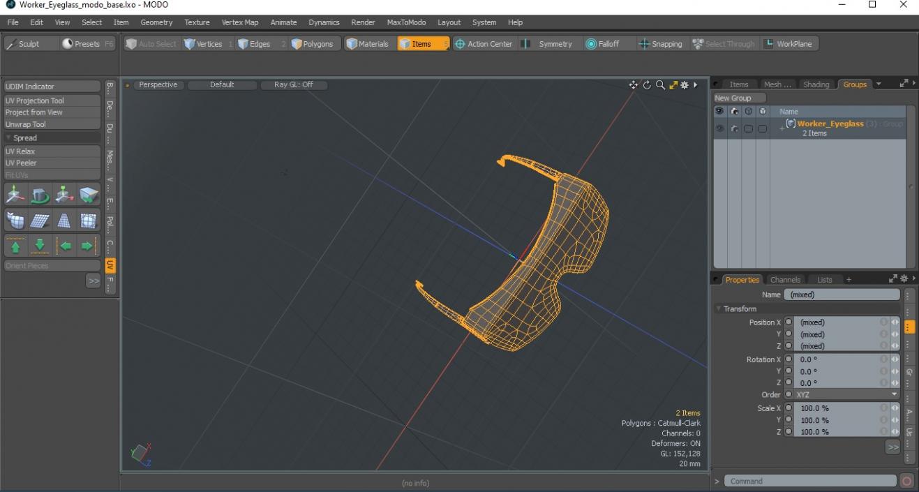 3D model Worker Eyeglass