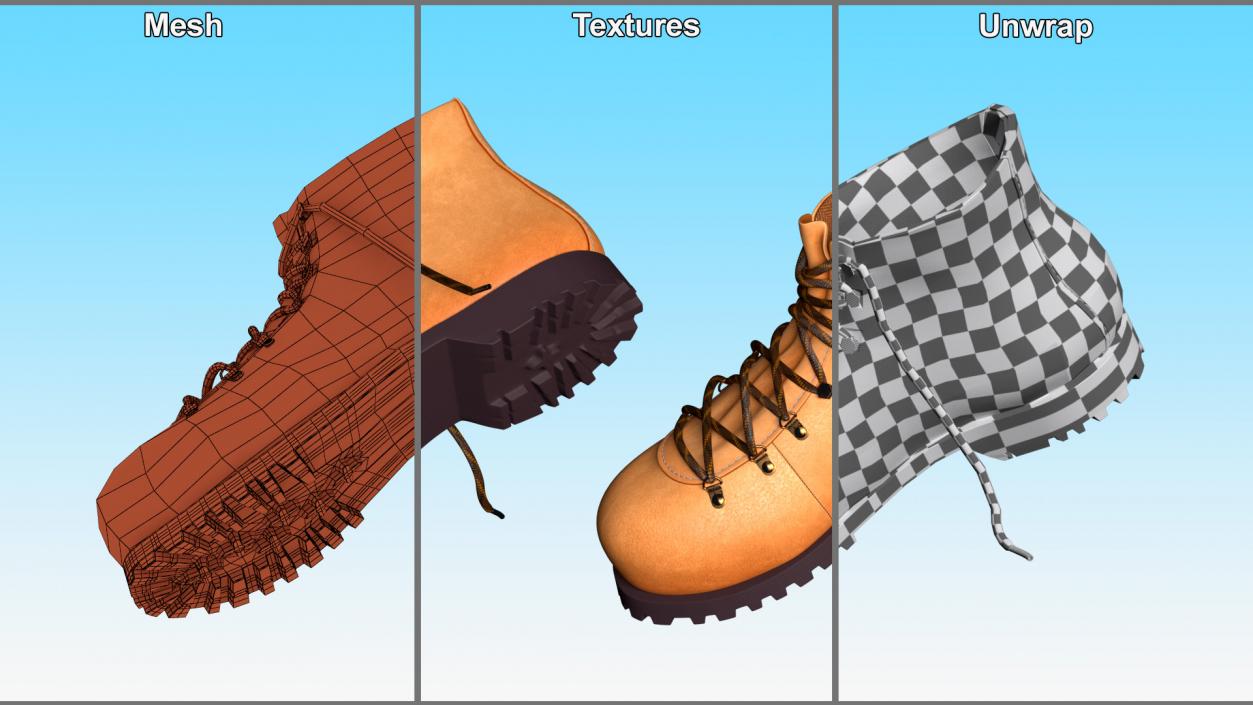 3D Mountain Hiking Boots