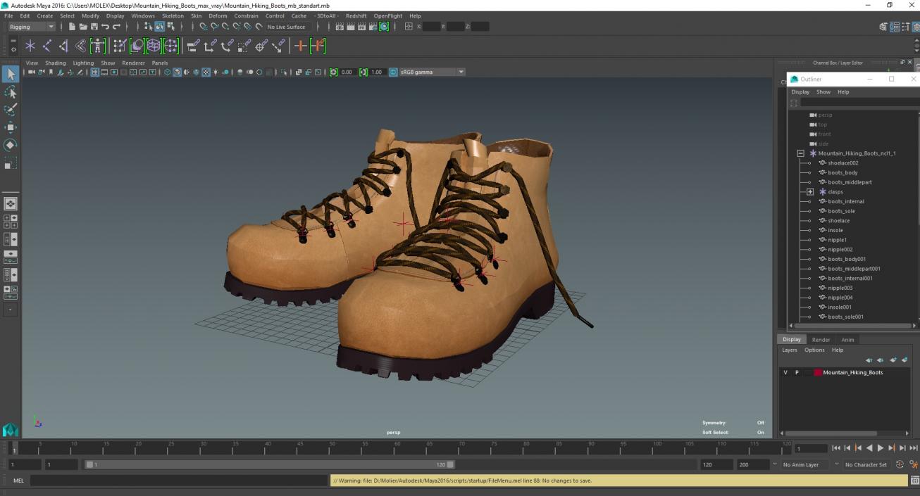 3D Mountain Hiking Boots