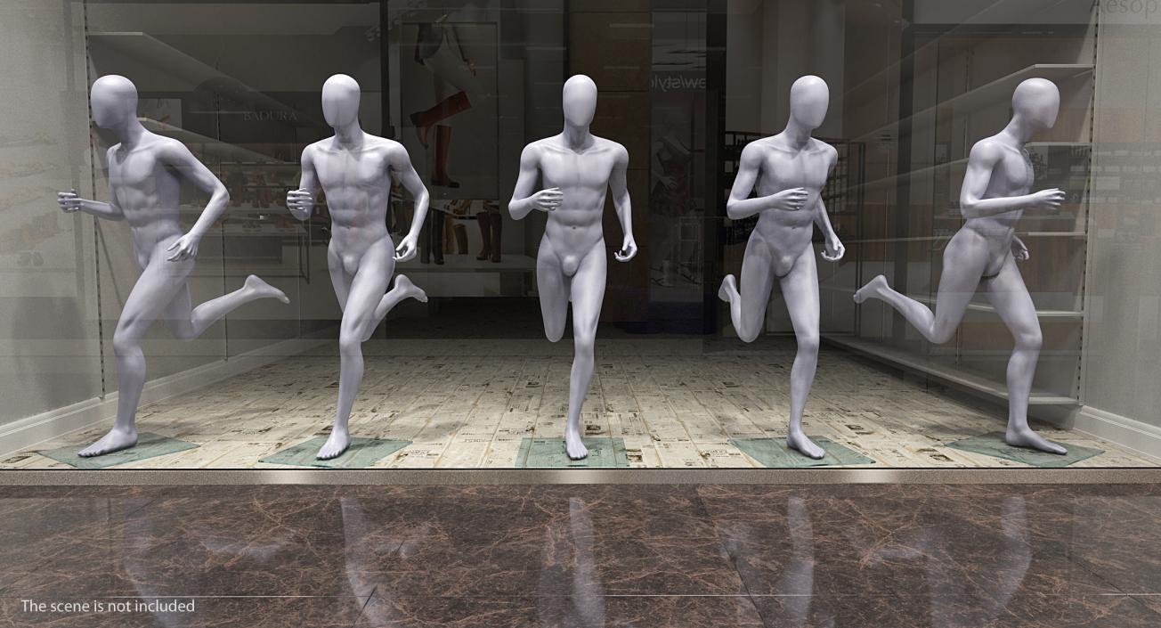 3D Rigged Mannequins Collection model