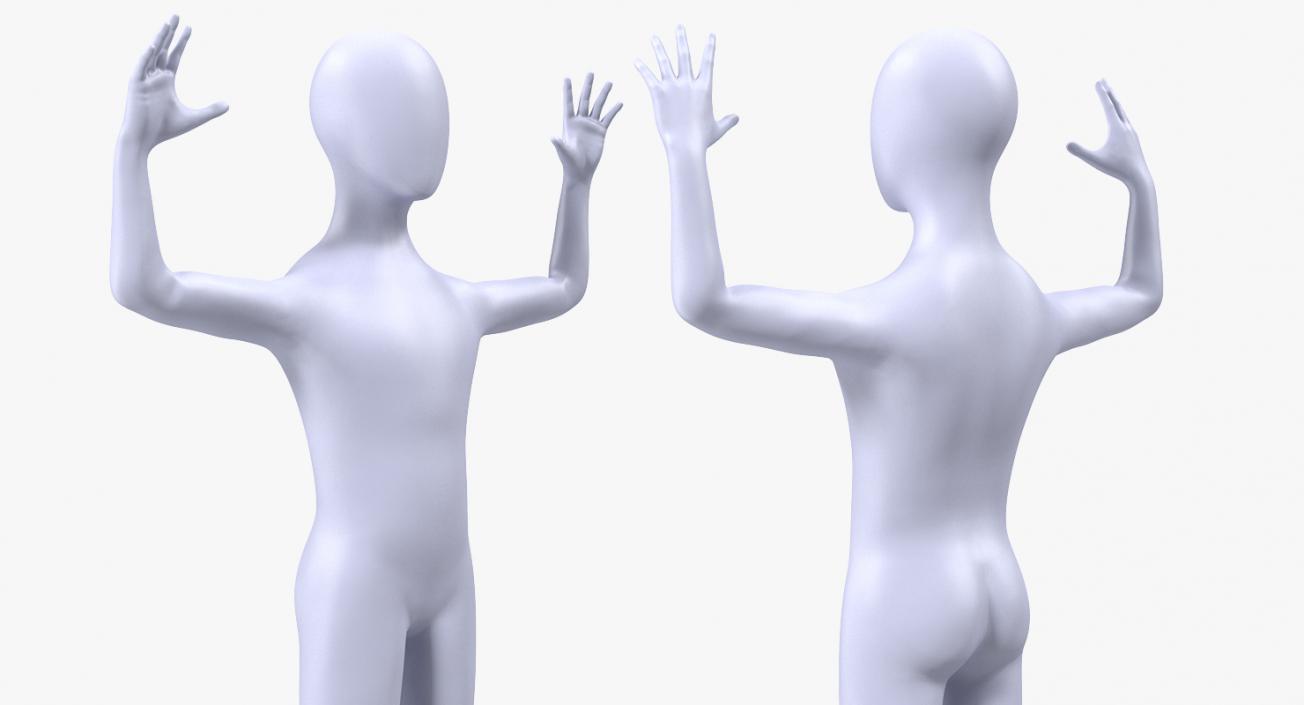 3D Rigged Mannequins Collection model