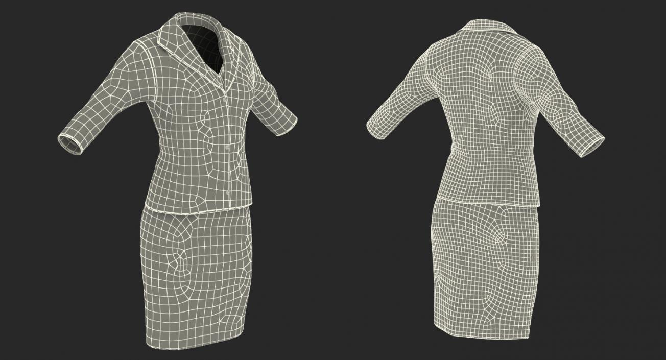 3D Women Skirt Suit